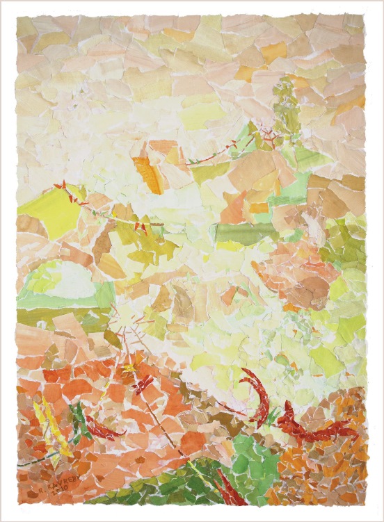 בתים וחבלי כביסה - קולאז'